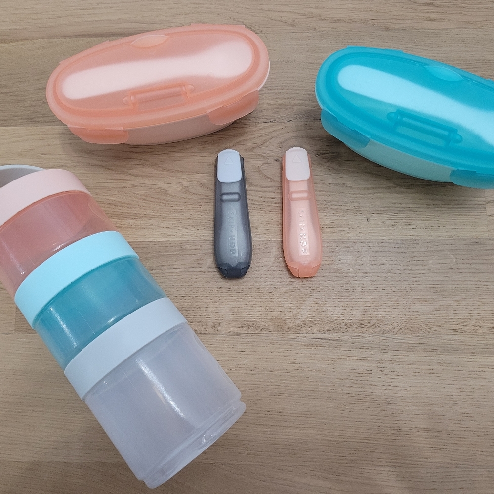 Skip Hop Bundle Formula to Food Containers, Travel Spoons,
